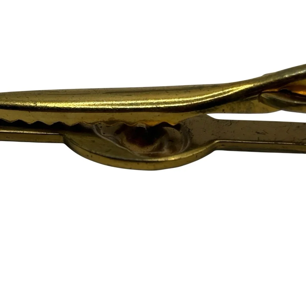 USMC Marine Corps Tie Bar‎ Clip Swank Eagle Anchor Globe Gold Tone Military VTG